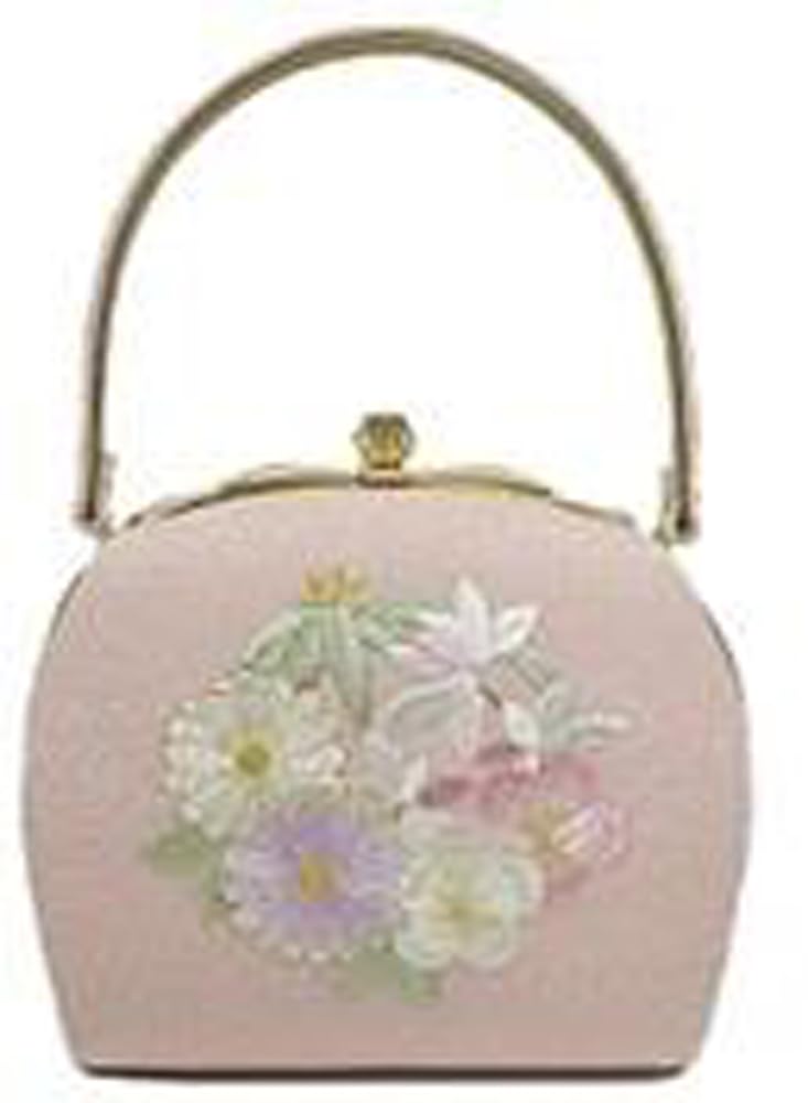 

Ando Handbag with Four Gentlemen Japanese Style with Suitable for Entrance and Pink JBA-1 Women s Embroidery, Handle, Weddings, Graduations, розовый