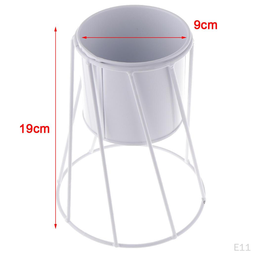 Creative Iron Rack Flower Pot Metal Vase For Indoor Living Room Balcony Bar Decoration