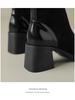 2024 Women's European-American Chunky Heel Elastic Ankle Boots - Versatile High-Heel Martin Style
