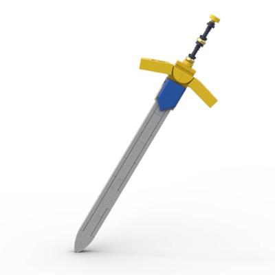 Baustein Schwert des Königs Waffe Großes Schwert Zusammengebautes Spielzeugmodell Kompatibel mit Kleinteileset