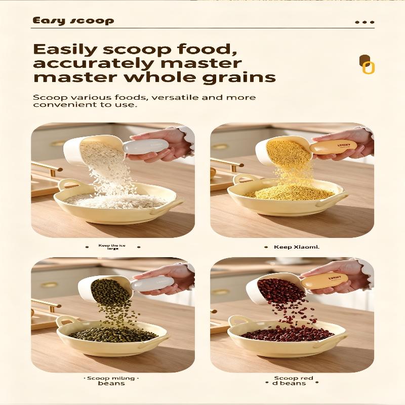Rice Measuring Spoon Food Grade Pp Rice Scoop Multi-function Rice Scoop With Measuring Scale Accurate For Noodles For Scooping