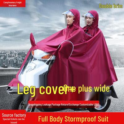 Poncho Imperméable Adulte Intégral pour Motos Électriques et à Batterie