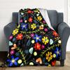 1pc Floral Pattern Blanket Warm, Cozy, And Soft, Suitable for Sofas, Beds, Cars, And Office Use.Perfect for Camping And Travel, Making It a Great Gift