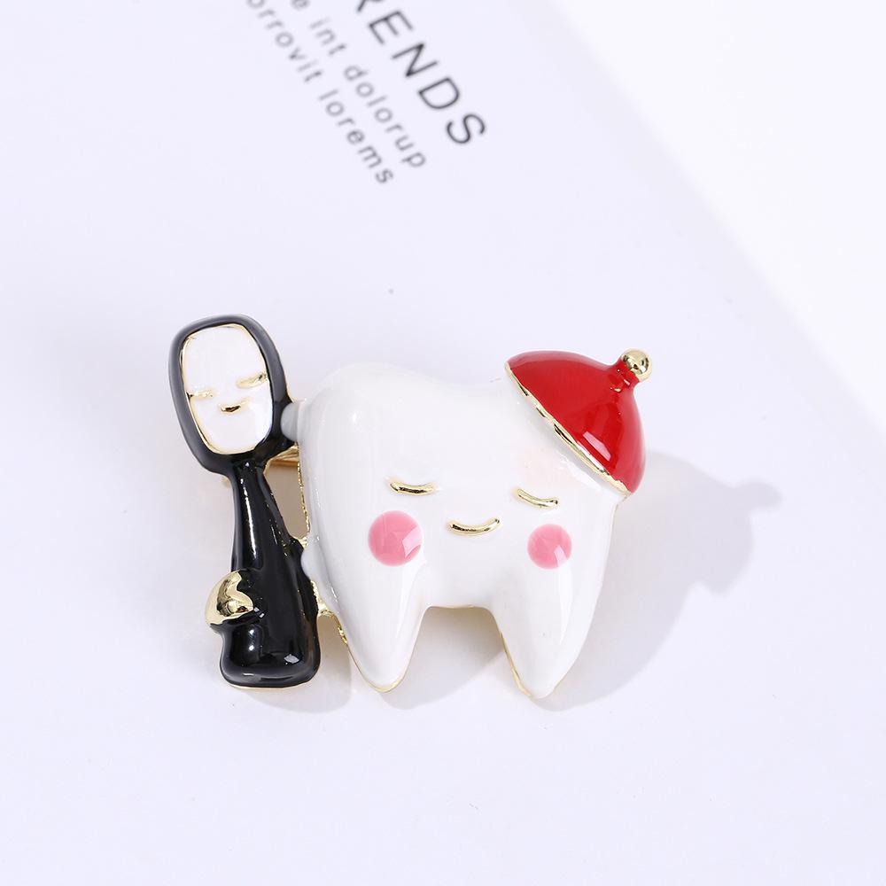 

Металеві Брошки, Високоякісні Прикраси Для Сорочок, Пальто, Суконь, Креативні Аксесуари Для Одягу, Шпильки-Зубці One Size червоний