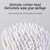 100pcs Disposable Nail Spill Prevention Glue Wood Cotton Buds Sticks Multifunctional Cleaning Tools