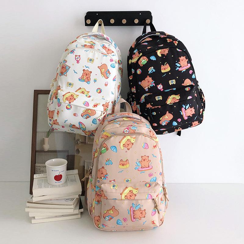 Secondary school bag cute backpack fashionable girl heart primary school backpack