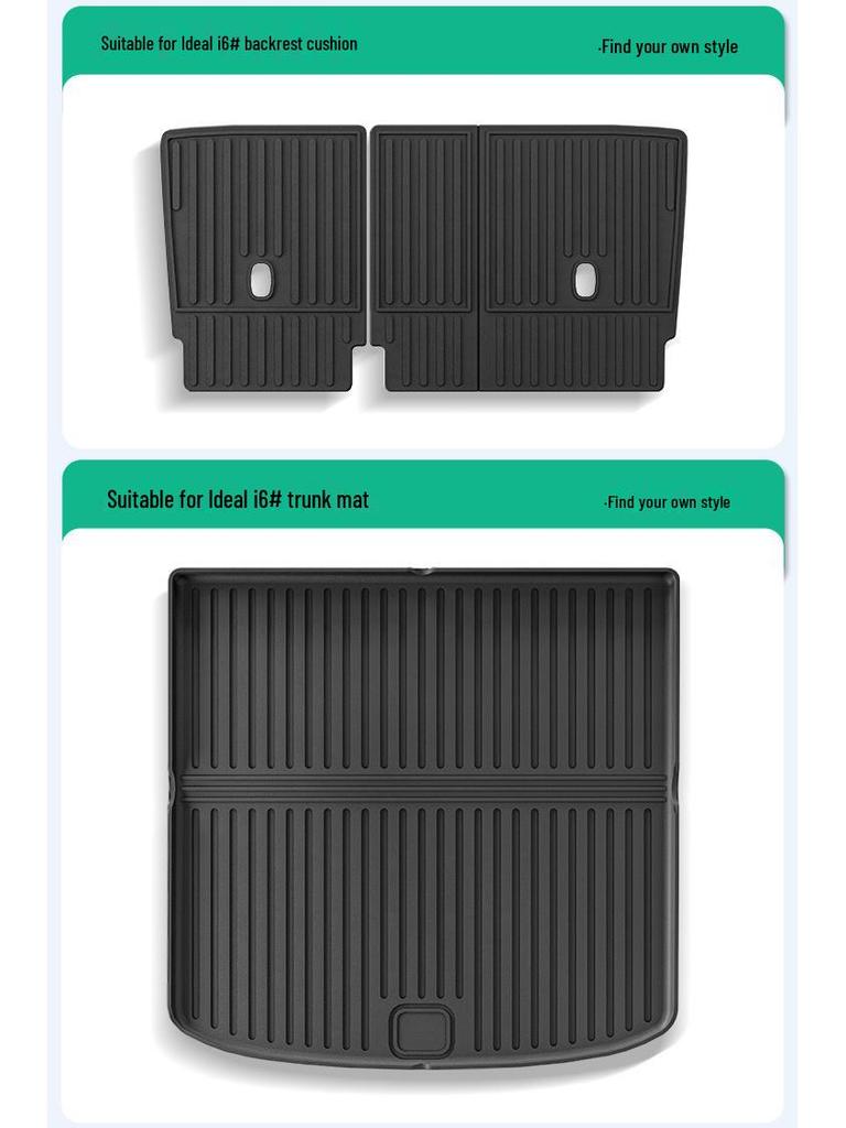 Custom-Fit All-Weather TPE Floor Mats & Trunk Mat for 2025 Li Auto i6