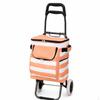 Foldable Portable Shopping Cart with Wheels, Lightweight Utility Hand Truck for Groceries, Luggage,