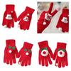 Holiday Theme Gingerbreadman Gloves Knitted Gloves Festival Handwear Lovely Snowman Knitwear Gloves for Daily Use