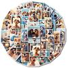 50 Fun Dog Emoticon Pack Waterproof Decorative Stickers DIY Creative Hand Account Decoration