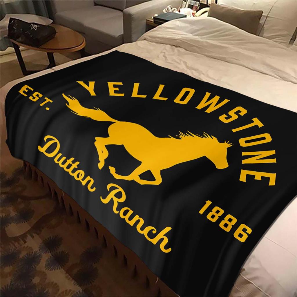 Nuovo Modello 2026 Coperta stampata Parco Nazionale di Yellowstone, adatta per divani e letti, è un regalo di compleanno e un ricordo ideale.