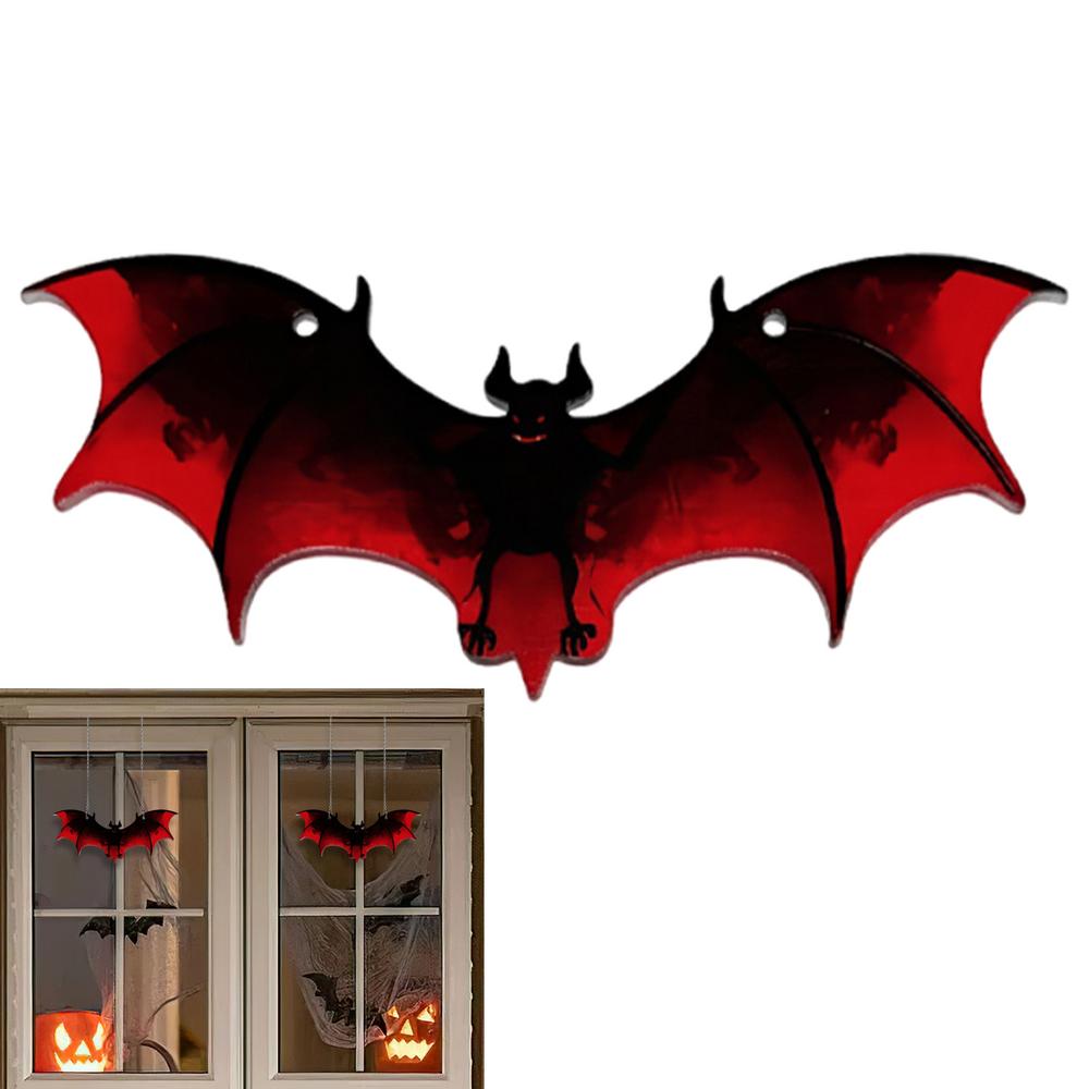 Halloween Window Sun Catcher Halloween Bat Decor For Home Handcrafted Halloween Horror Home Decorations For Home Kitchen