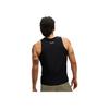 HOKA ONE ONE Solid Logo Lightweight Round Neck Vest Men tops Black 1151070-BLK