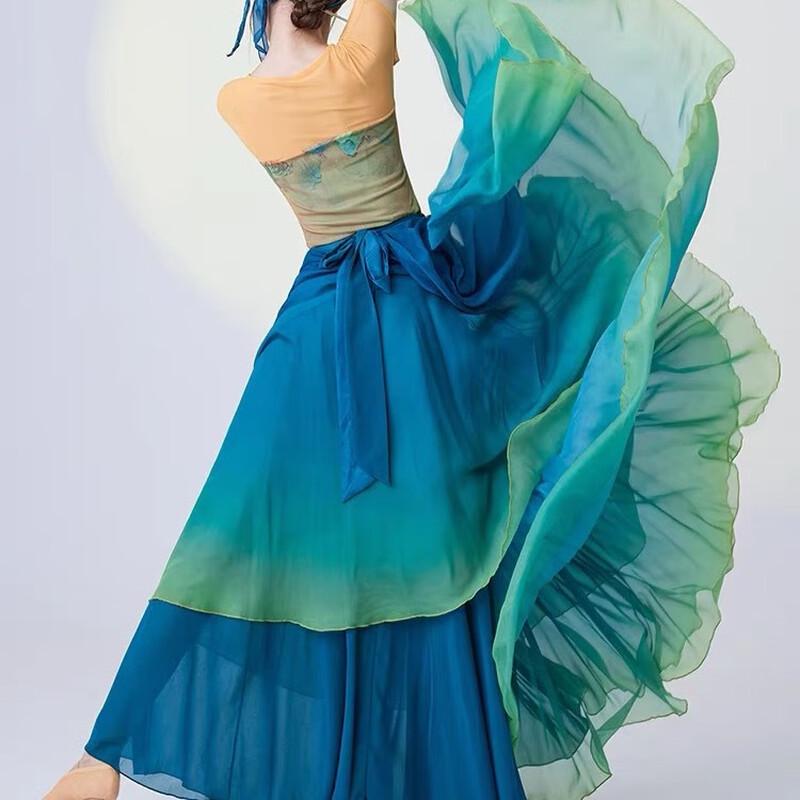 720-Degree Classical Dance Performance Skirt