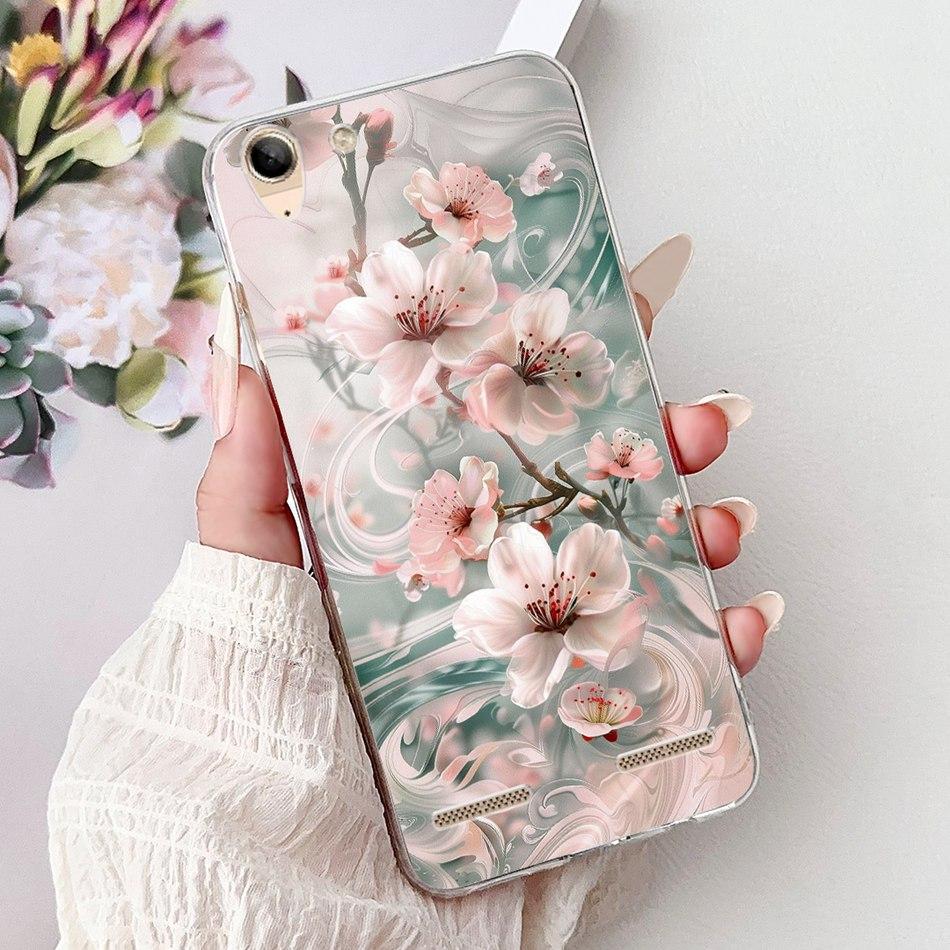 For Lenovo Vibe K5 / K5 Plus / K5 Pro L38041 A6020a40 A6020a46 Phone Case Elegant Floral Butterfly Soft Silicone TPU Cases