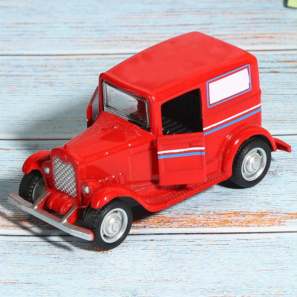 Jucărie Mașină Aliaj Model Vehicul Simulare Vintage Copii Copil Jucărie Vehicul cu Tragere Înapoi(roșu )