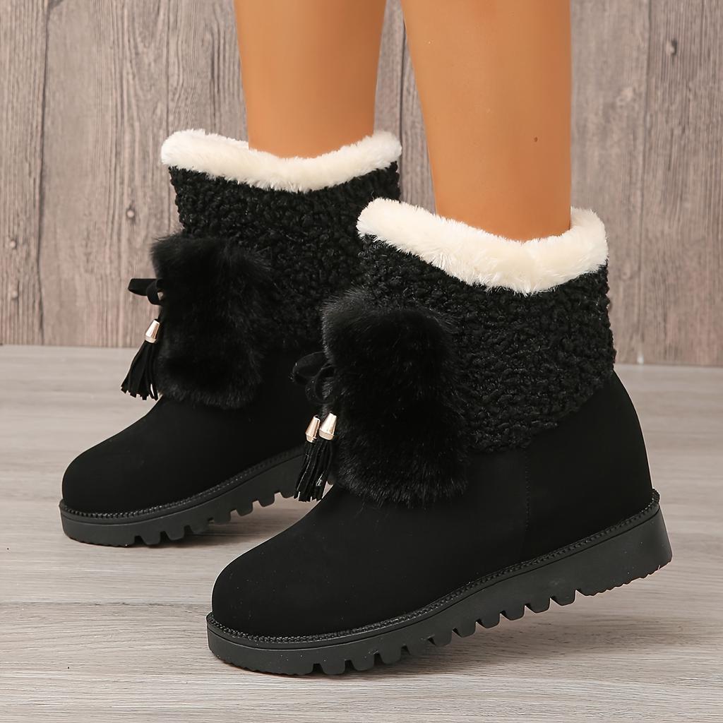 Snow Boots Female 2025 Winter New Korean Version of The Hundred Anti-slip Waterproof Cotton Shoes Mid-calf Padded Warm Boots