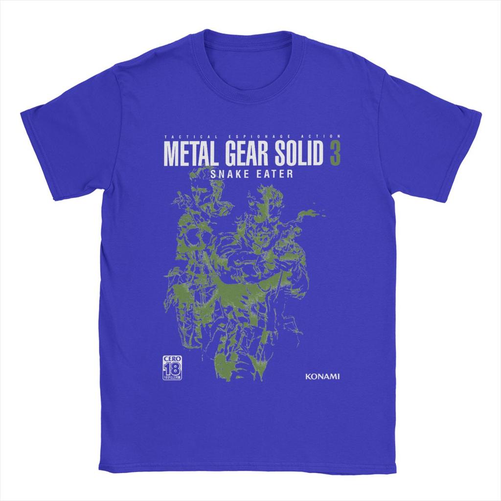 T-shirt Homme Metal Gear Solid 3 Snake Génial T-shirts en Coton Pur Manches Courtes T-shirts Col Rond Vêtements Classique