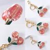 Stylish Cherry Pendnat Keychain Bag Charm Eye Catching Cherry Keychain Accessory Fashionable Hangings Decoration