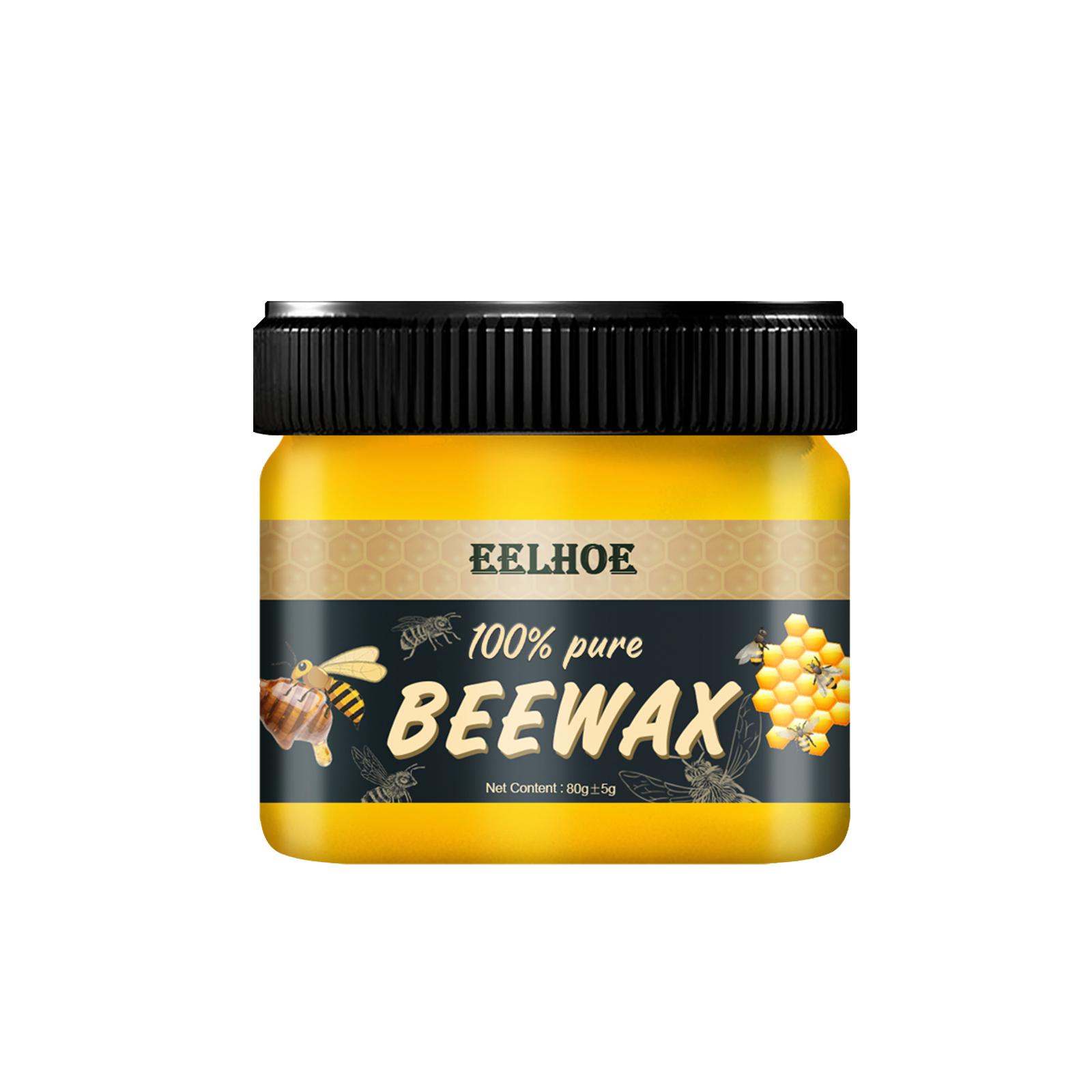 Beeswax Wood Polish Wax Multipurpose Natural Bee Wax For Furniture Floor Care Restores Shine to Solid Wood Composite Surfaces 1PCS