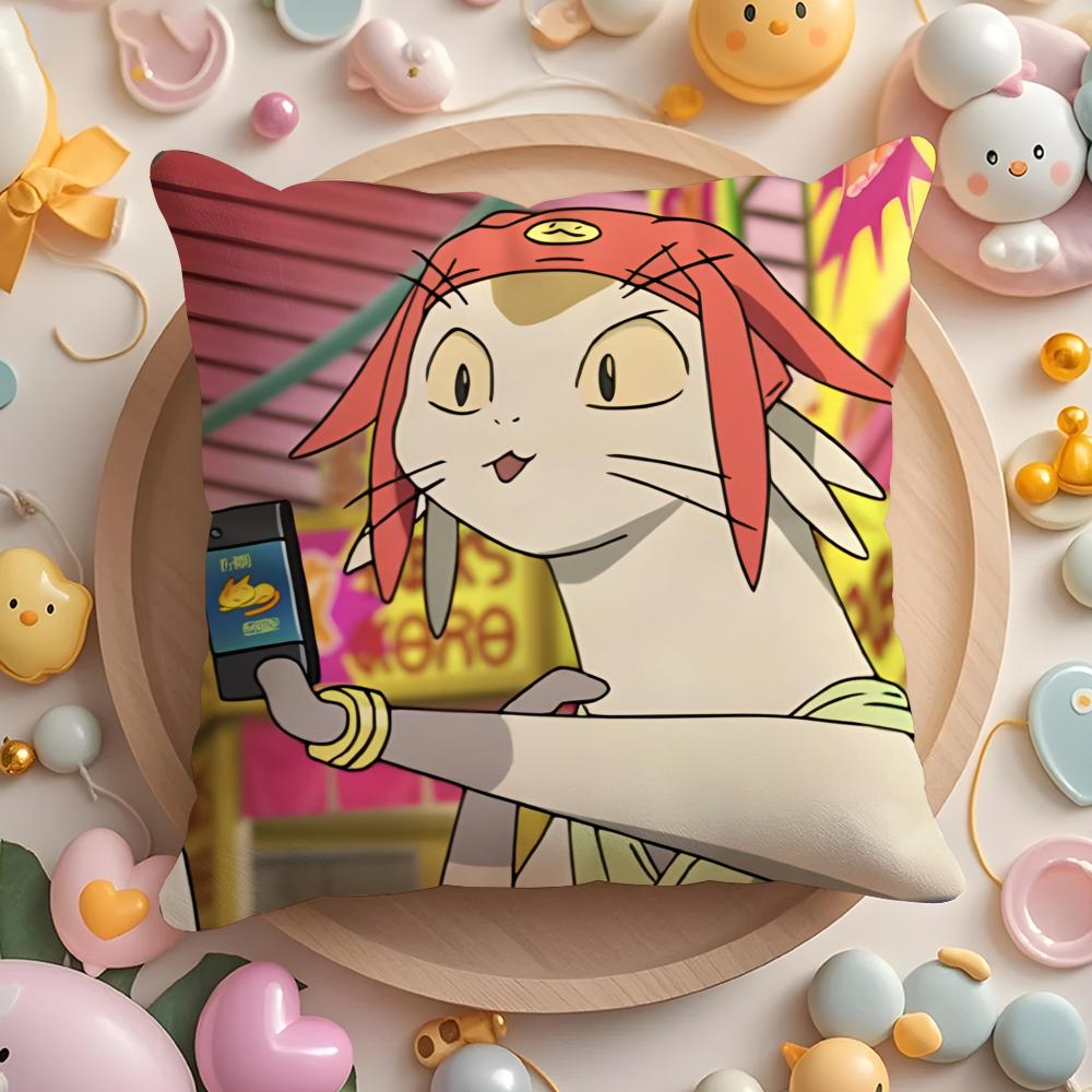 S-Space Anime D-Dandy Cushion Cover Home & Car Multi-Scene Pillow Cover - Reversible, Soft & Durable for Daily Use