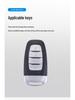 Hongqi H5/H9 Key Cover: EHS9 Metal Car Key Shell with Buckle for Men.