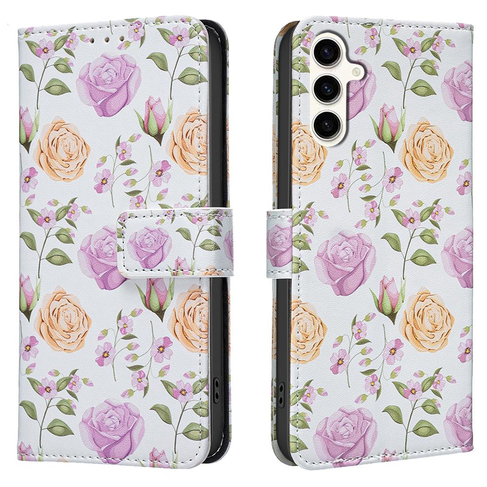 For Samsung Galaxy A56 5G/A36 5G Leather Case Pattern Print Wallet Stand Phone Cover