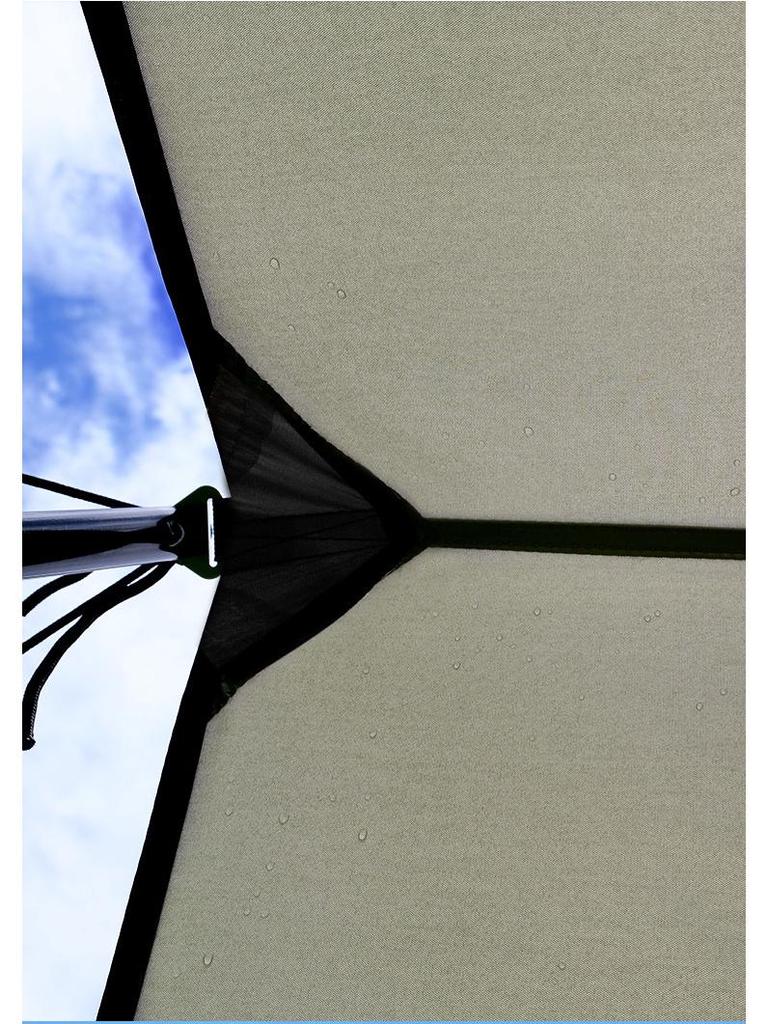 Taşınabilir Açık Hava Tente Çadırı - Güneş ve Yağmur Koruması, Kamp ve Park Kullanımı İçin Gümüş Kaplamalı Pergola.