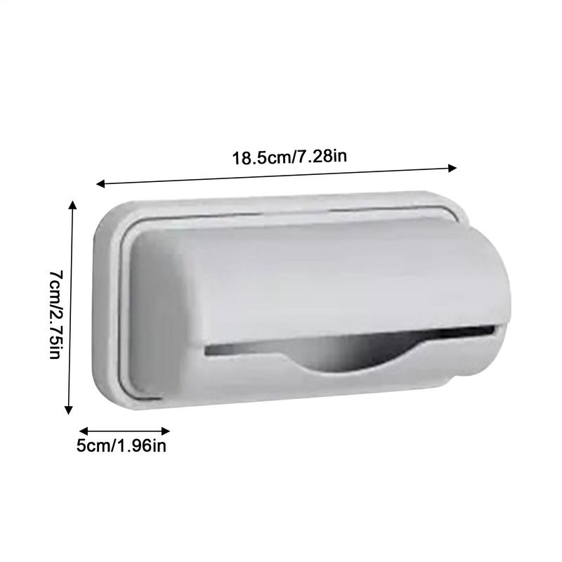1Pc Garbage Bag Dispenser Roll Holder Self Adhesive Plastic Bag Holder Wall Mounted Garbage Bag Dispenser Kitchen Storage