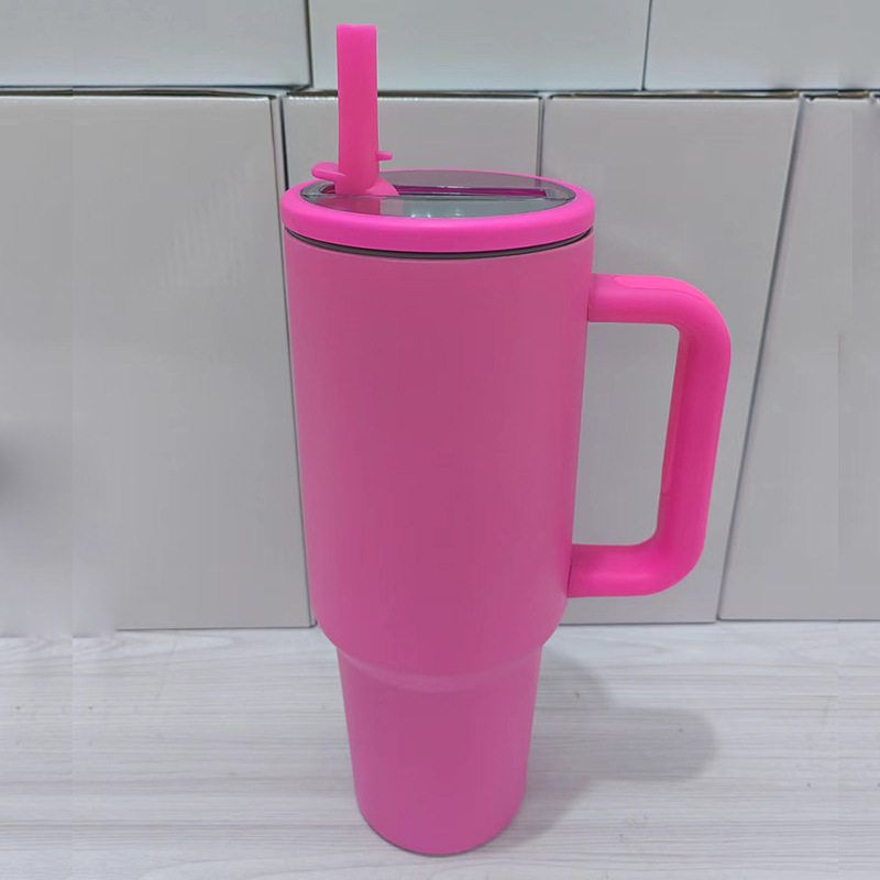 40Oz Cup Large Capacity Vacuum Cup Large Capacity Foldable Cup with Straw Accompanying Car Best Selling Large Ice Cup
