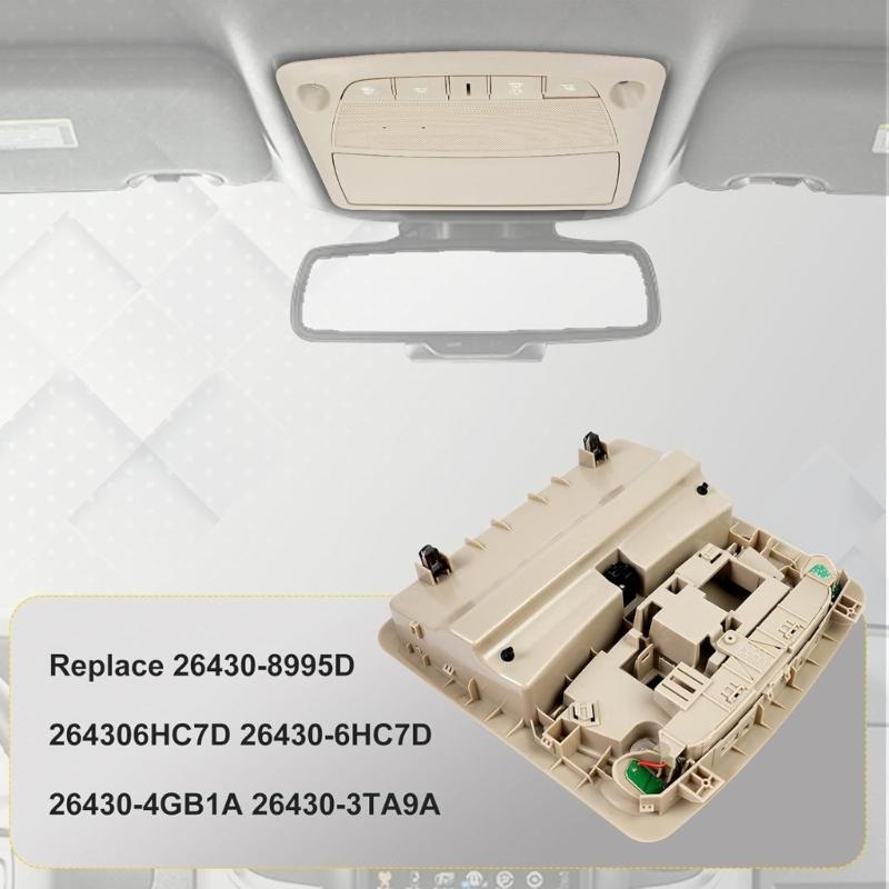 Auto Accessories for 2013-2018 Interior Overhead Console Map Reading Light Lamp 26430C990D 26430C990C 26430C990A