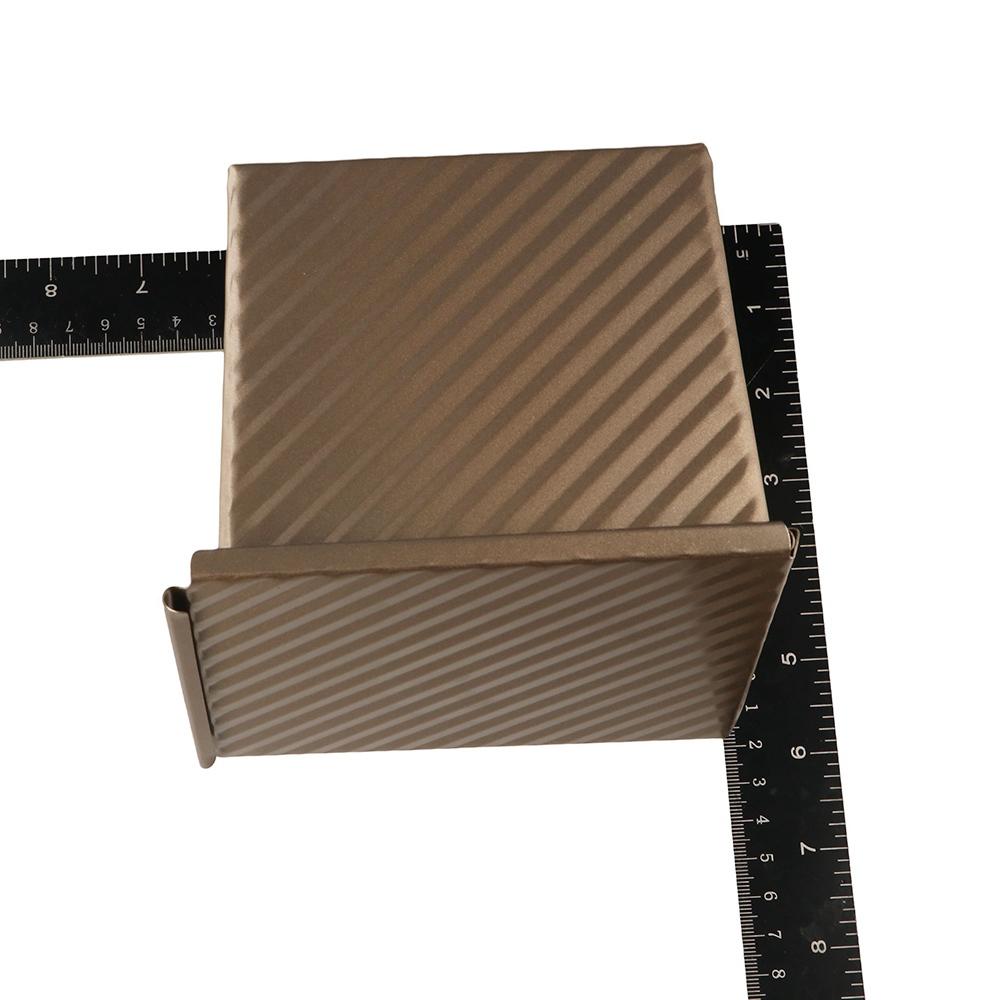 Antihaft-Würfel-Toastbrotform mit Deckel Brotform Küchenwerkzeug Quadratische Wellblech-Kastenform Backofen