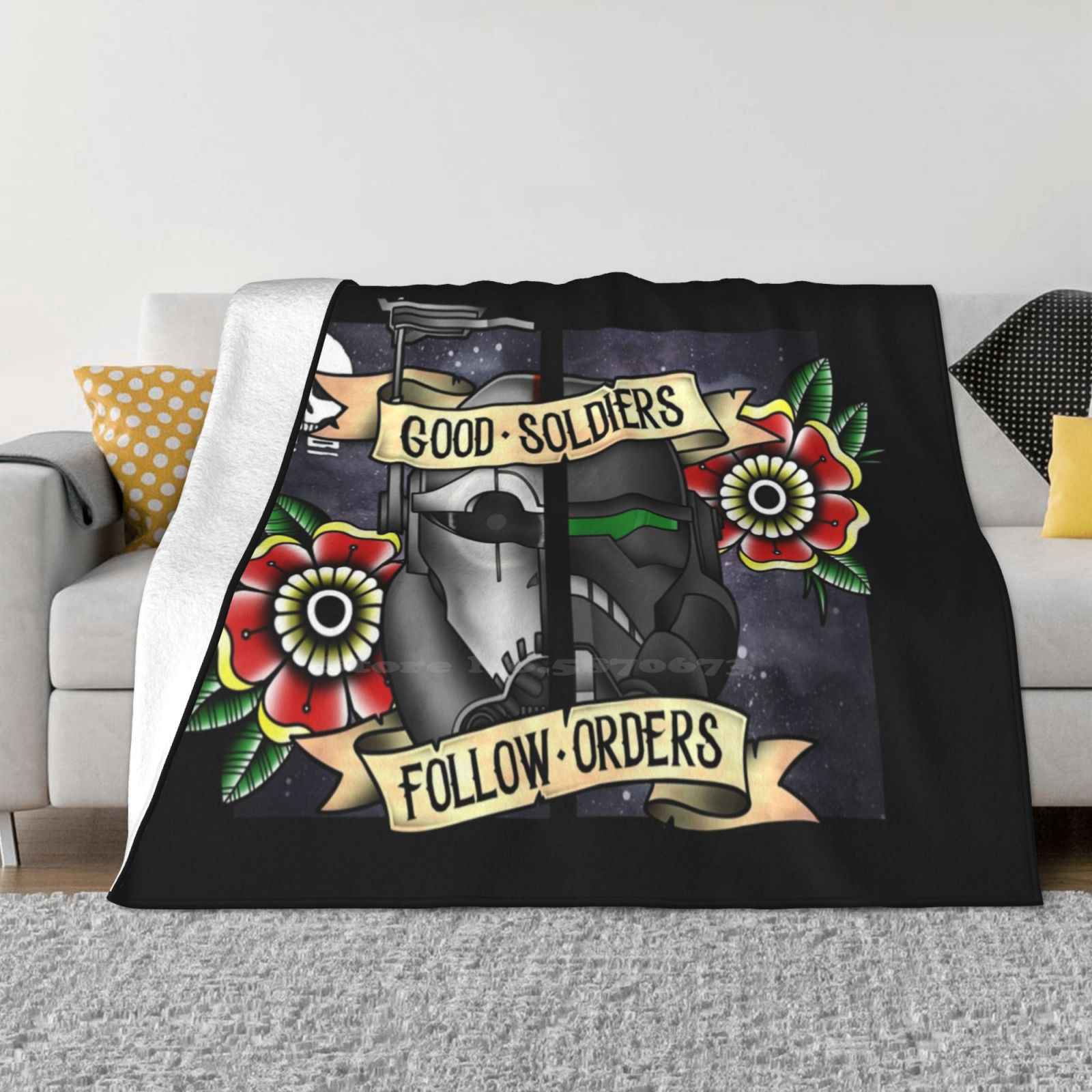 Bad Batch Crosshair New Selling Custom Print Flannel Soft Blanket The Bad Batch Crosshair Clone Wars 30x40in
