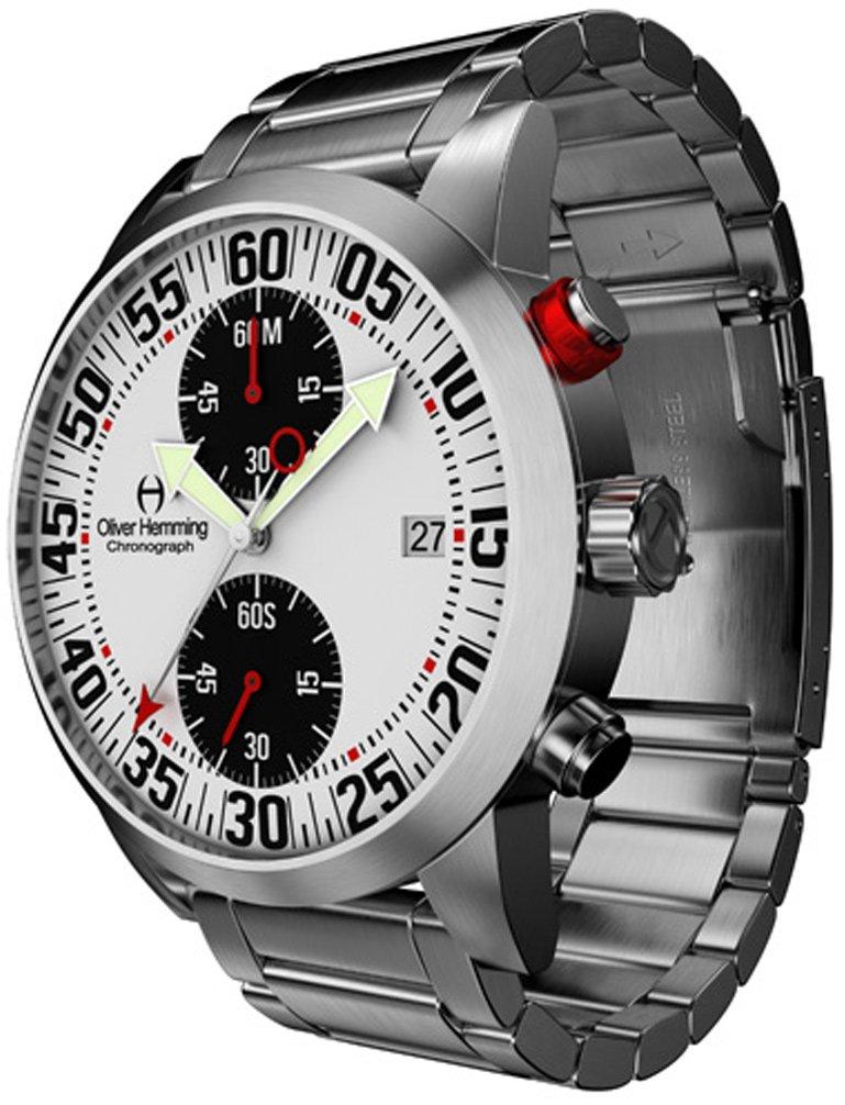 

Oliver Hemming Watch British Brand Japanese Quartz Chronograph WTC17SB81WBCDSB [Item] срібний