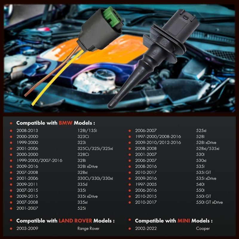 Direct Replacement Outside Air Temp Sensor for BMW 1 6 7 Series E39 E46 X3 X5 X6 Z4 Z8 MINI R50 R53 R56 R55 with Connector