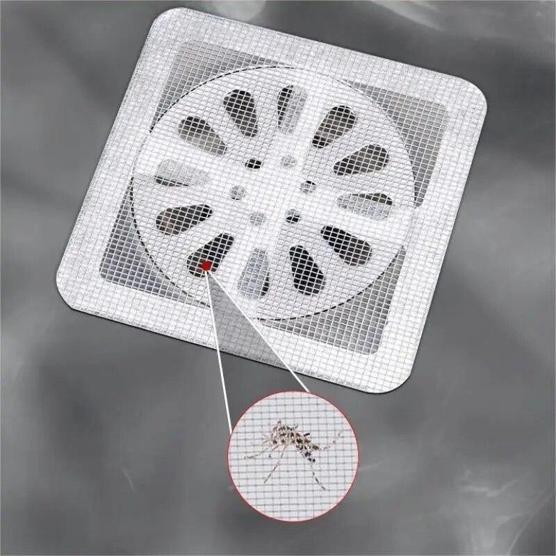 Disposable Drain Cover Hair Filter Sticker Kitchen Bathroom Floor Sink Clog Prevent Mesh Anti Insect