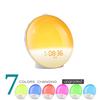 7 Colors Light Sunrise Sunset Simulation Light White Noise Alarm Clock With FM Radio Digital Clock Atmosphere Lamp Wake Up Light