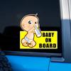 Adorable Baby On Board Car Window Sticker - Milk Bottle Baby Pattern, Durable Waterproof Decal, Family Car Exterior Safety Decor