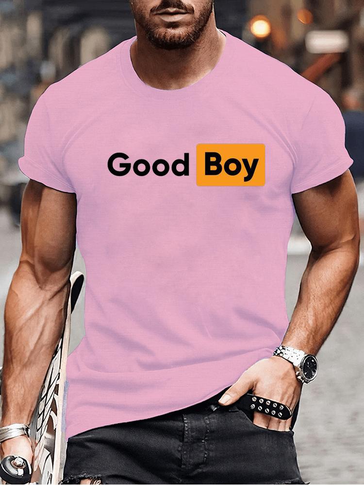 

Модная летняя футболка с принтом Good Boy для мужчин и женщин, с круглым вырезом, оверсайз, повседневная одежда, с коротким рукавом, мужские футболки, топы 4XL