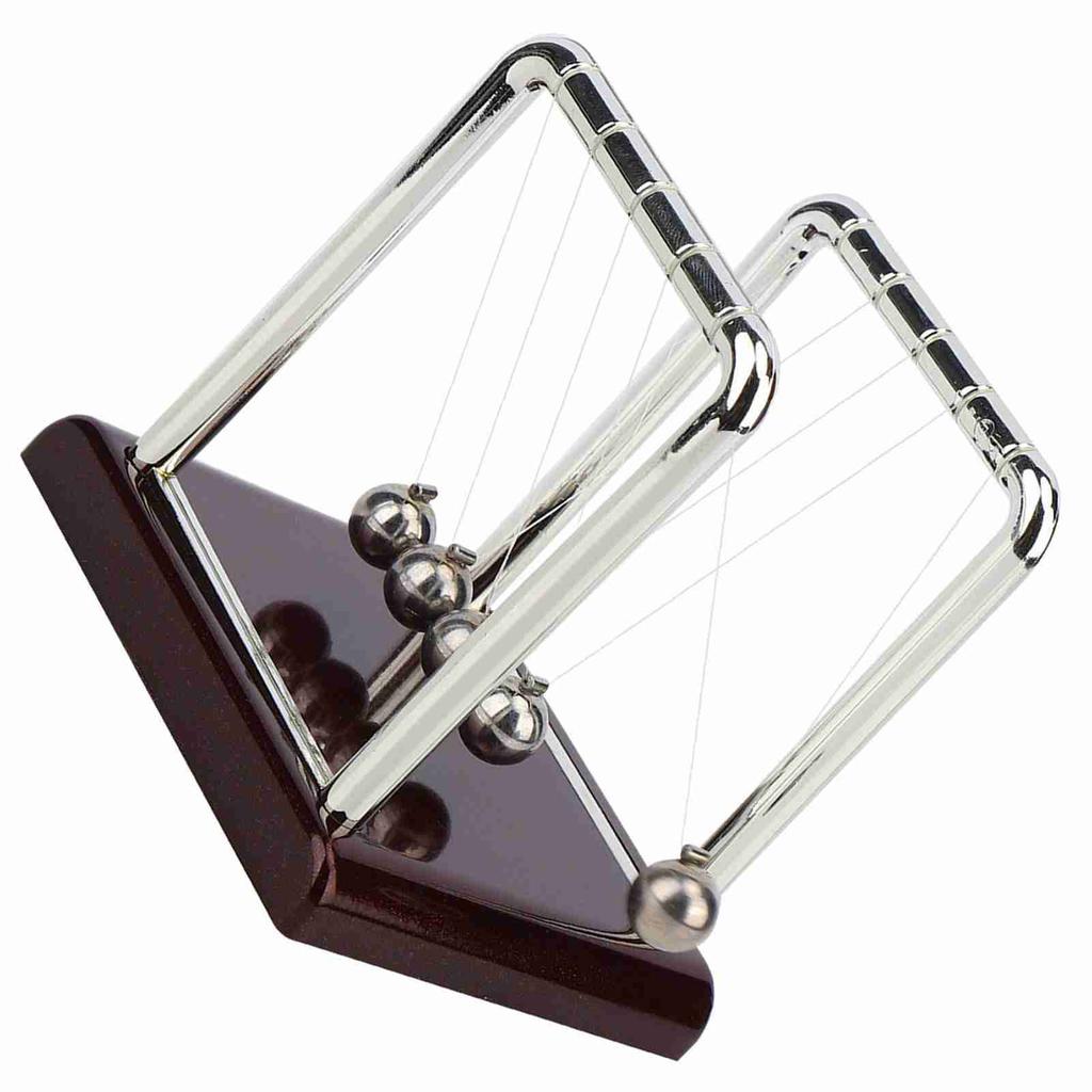 Square Shape Balance Pendulum Ball Toy Home Office Desk Table Ornament Gift (S)