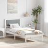 Bed Frame Light Grey 80 x 200 cm Solid Pine Wood