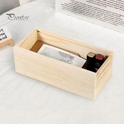 Natural Wood Storage Box Drawer Lid Design Handmade Versatile And Durable Organizer Delicate Texture Storage Solution