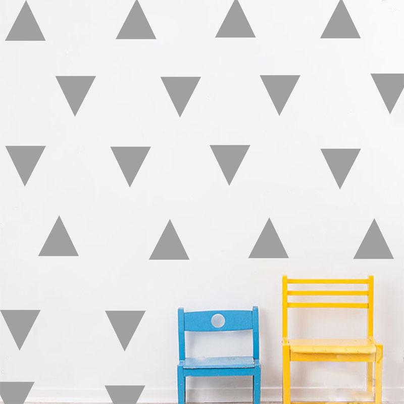 

Милые съемные настенные наклейки-муралы, наклейки, детская, детская комната, домашнее украшение Silver Triangle