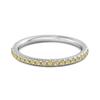 Lemon Quartz Round Eternity Ring - 925 Sterling Silver