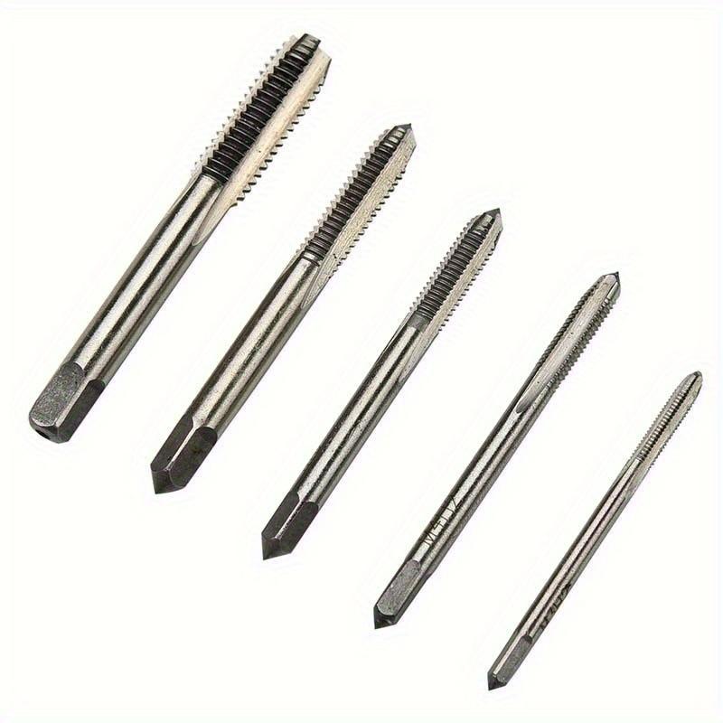 10PCS/Set M3 M4 M5 M6 M8 Machine Spiral Point Straight Fluted Screw Thread Metric Plug Hand Tap Drill
