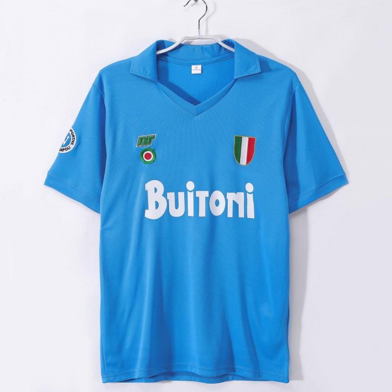 Retro Neapoles kluba futbola krekls ar