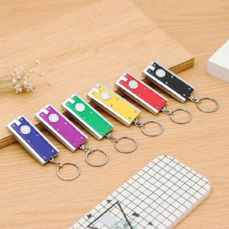 4 Stuks Mini LED Sleutelhanger Kleine Lampjes Zaklamp Sleutelhanger in Verschillende Kleuren