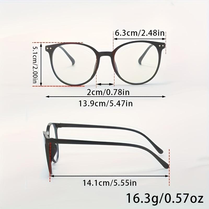 Minimalist Full Rim Plastic Spectacles Fashion Eyewear for Men and Women - Casual Decorative Computer Glasses