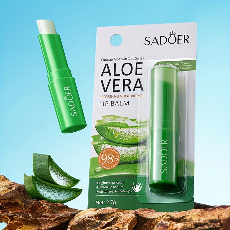 Aloe Vera Lip Balm Vitamin C Prevents Dry and Chapped Lips Hydrating Moisturizing Lip Balm
