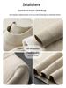 Men's Plus Velvet Half-High Collar Knit Sweater - Anti-Pilling Dobby Fleece, Solid Color for Autumn/Winter